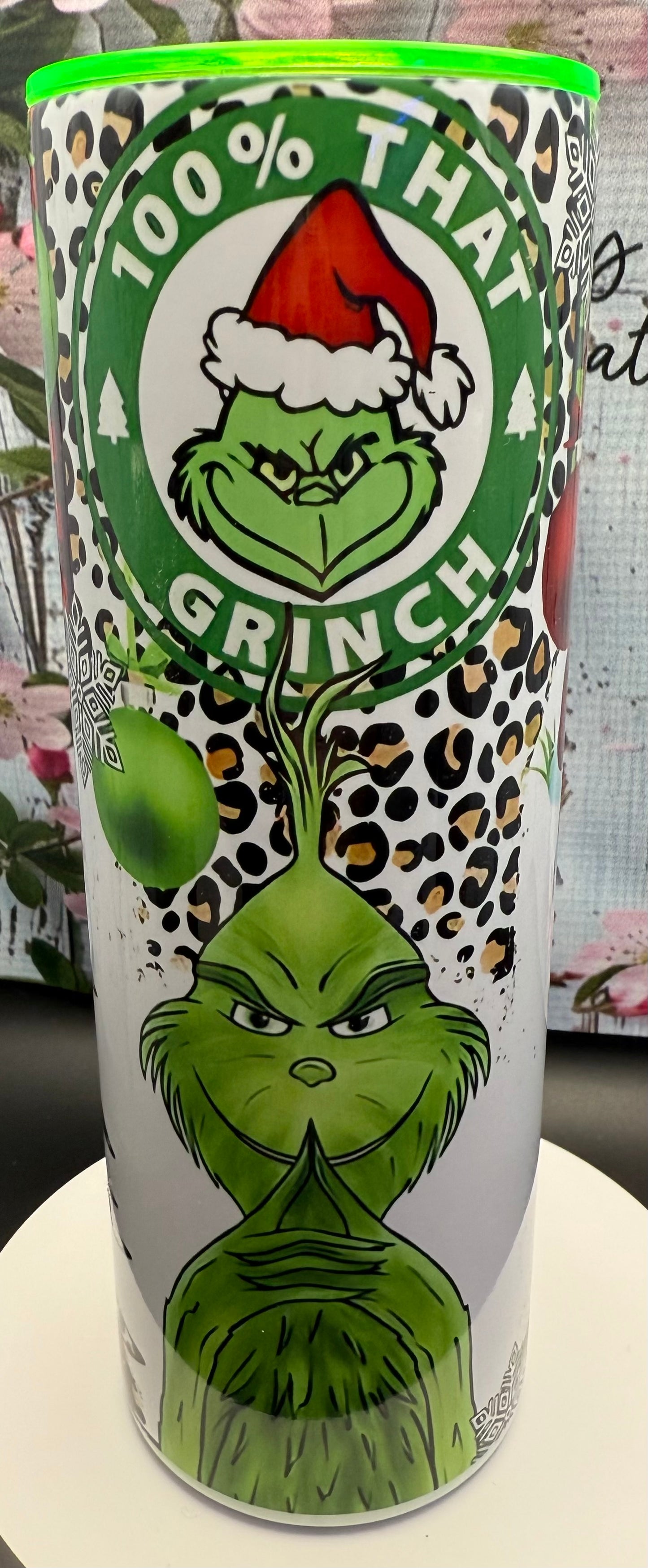 20 oz Stainless Steel Tumbler - Grinch