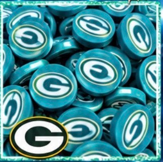 Packers Polymer Clay Pieces