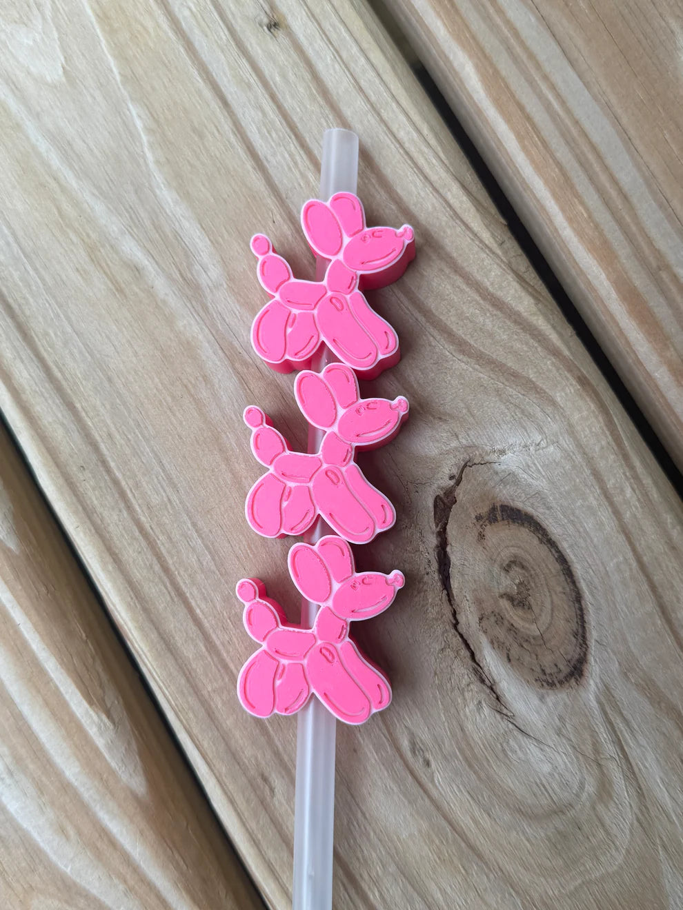 Balloon Dog - 3D Straw Topper
