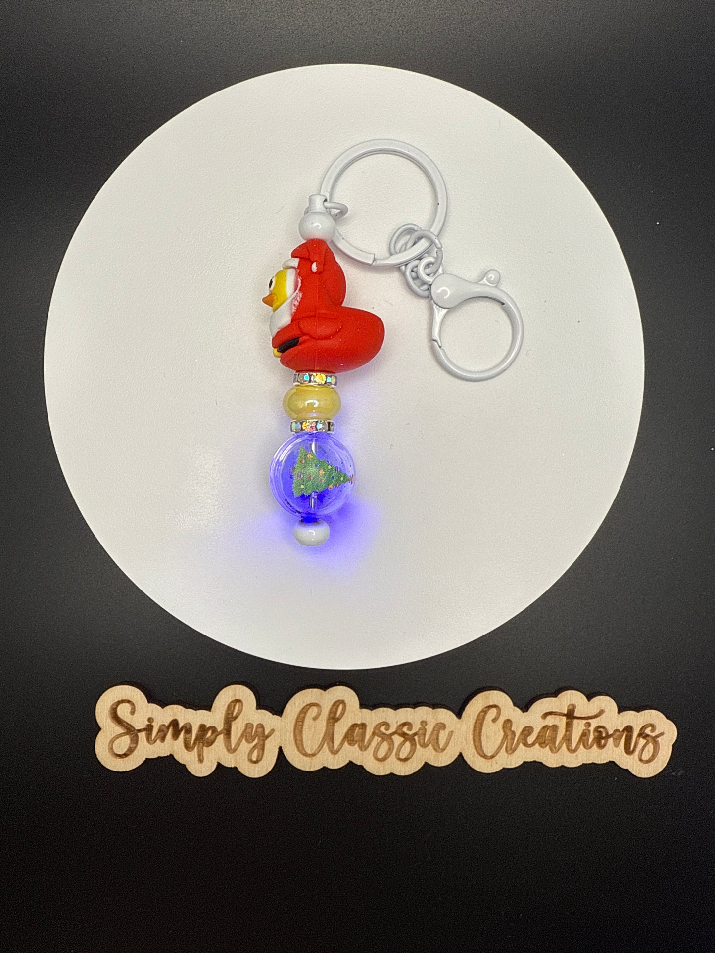 Keychains - Santa Duck (lights up)