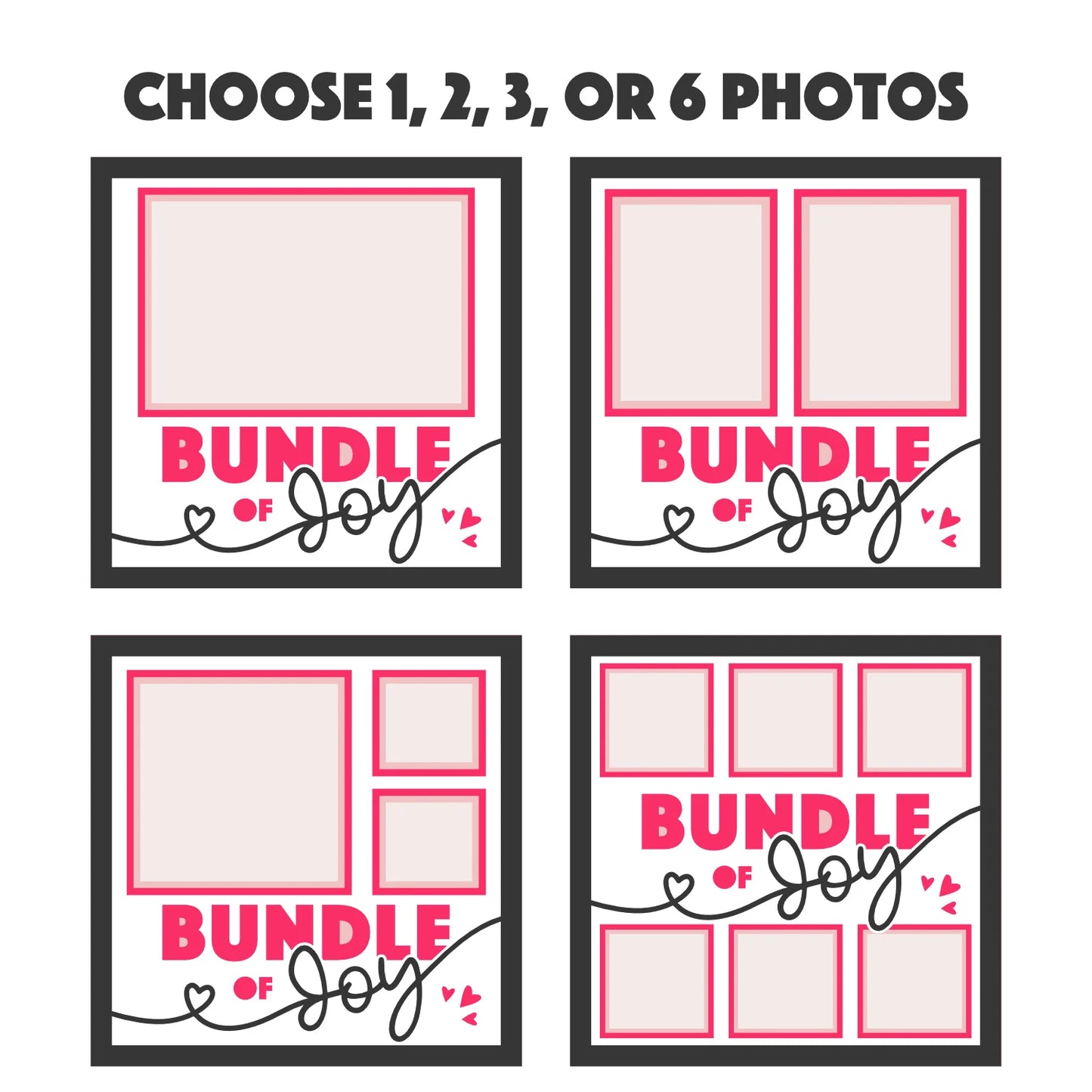 Bundle of Joy Baby Picture Frame Layered 8x8 Shadow Box
