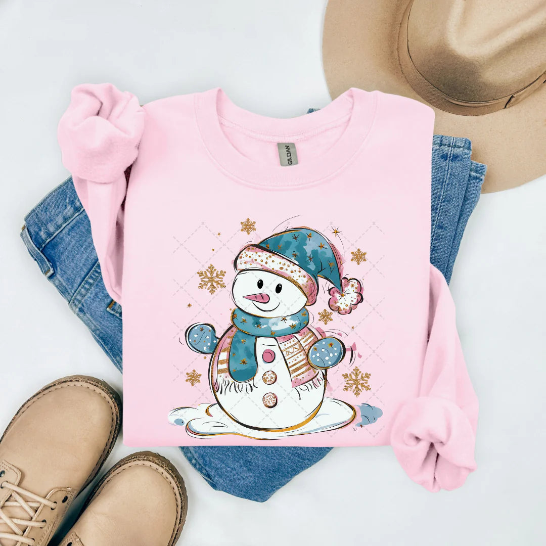 Faux Glitter Snowman