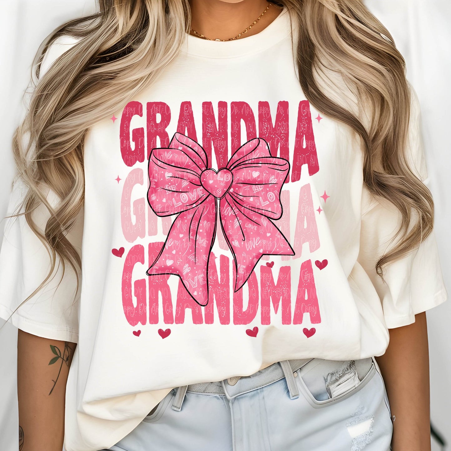 Grandma Pink Bow