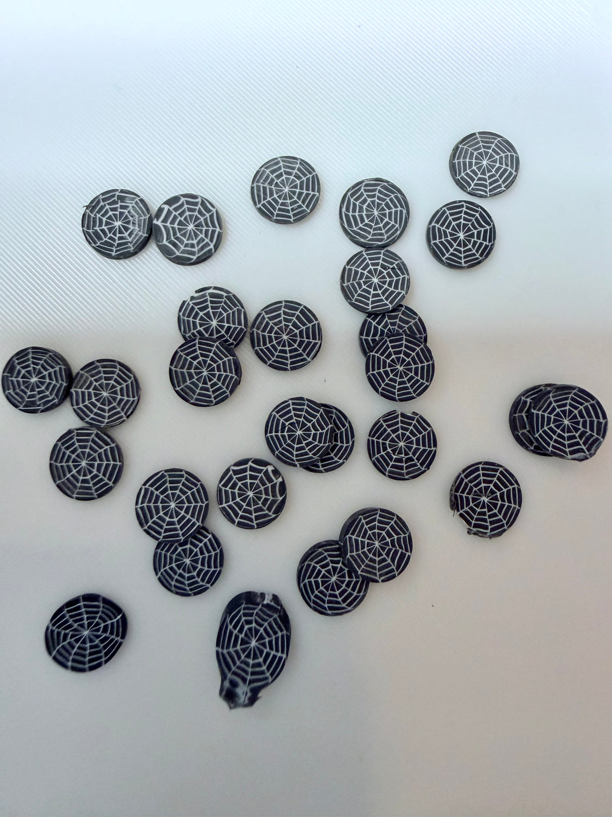 Spiderweb Polymer Clay Pieces