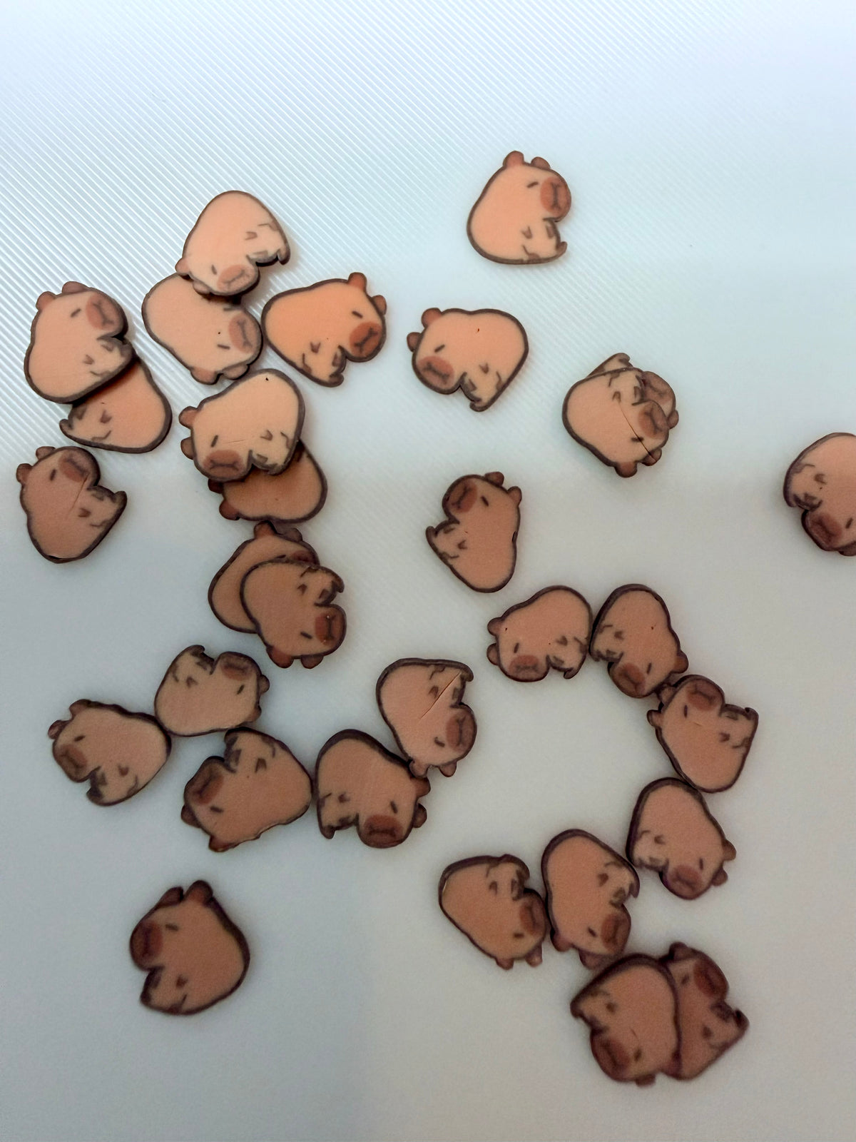 Capybara Polymer Clay Pieces
