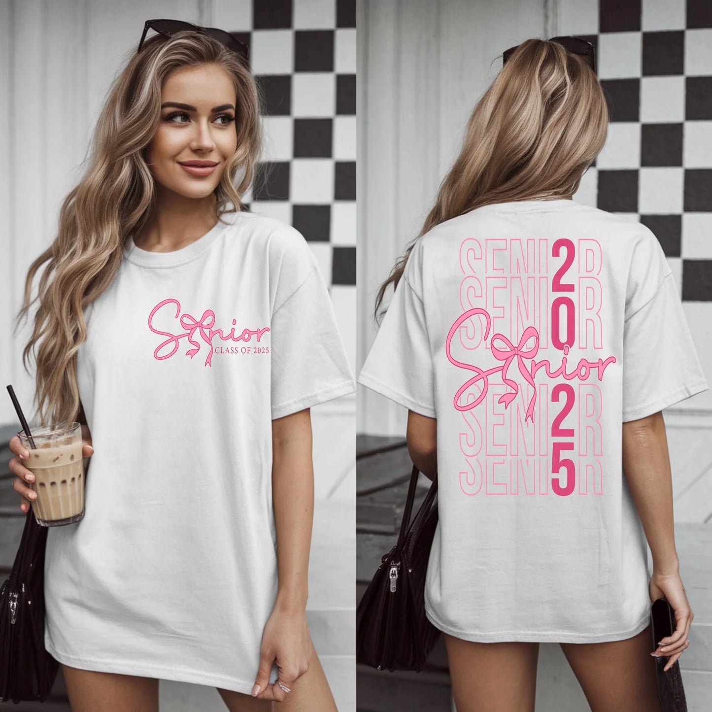 Senior Pink 2025 (Front Pocket and Back)