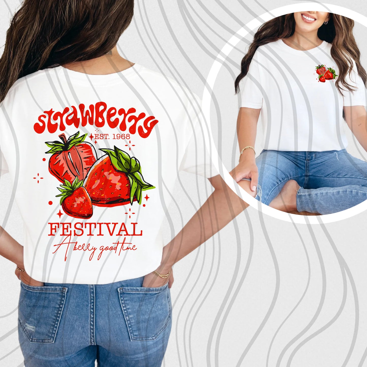 Strawberry Festival (Front Pocket and Back)