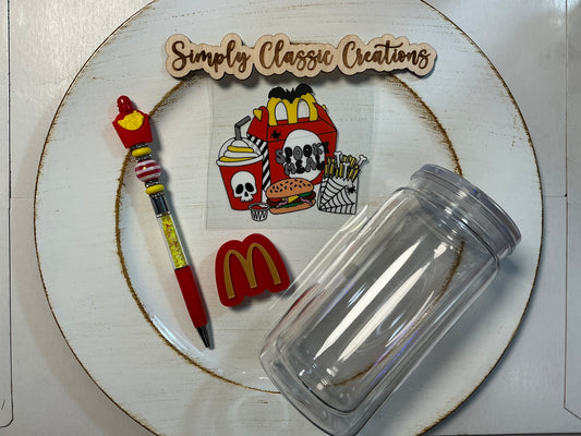 16 oz Acrylic Tumblers with Pen & Keychain Set - McDonald’s Spooky