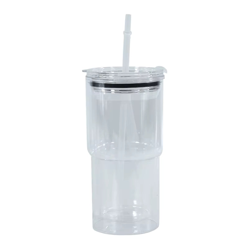 18 oz Acrylic Snow Globe Tumblers – Shake, Sip & Show Off!