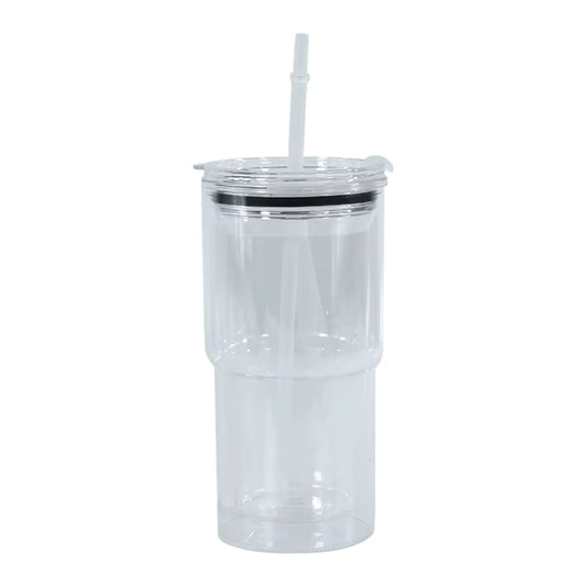 18 oz Acrylic Snow Globe Tumblers – Shake, Sip & Show Off!