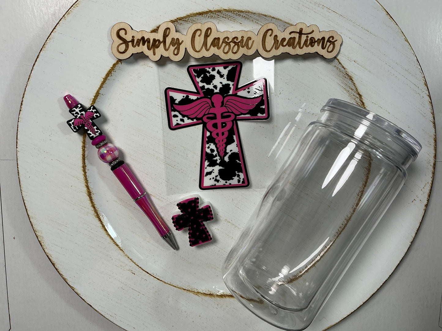 16 oz Acrylic Tumblers with Pen & Keychain Set - Medical