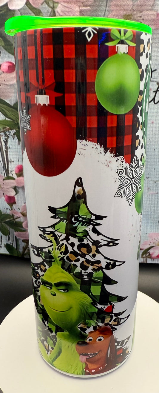 20 oz Stainless Steel Tumbler - Grinch