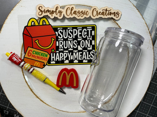 16 oz Acrylic Tumblers with Pen & Keychain Set – McDonald’s (Coke)