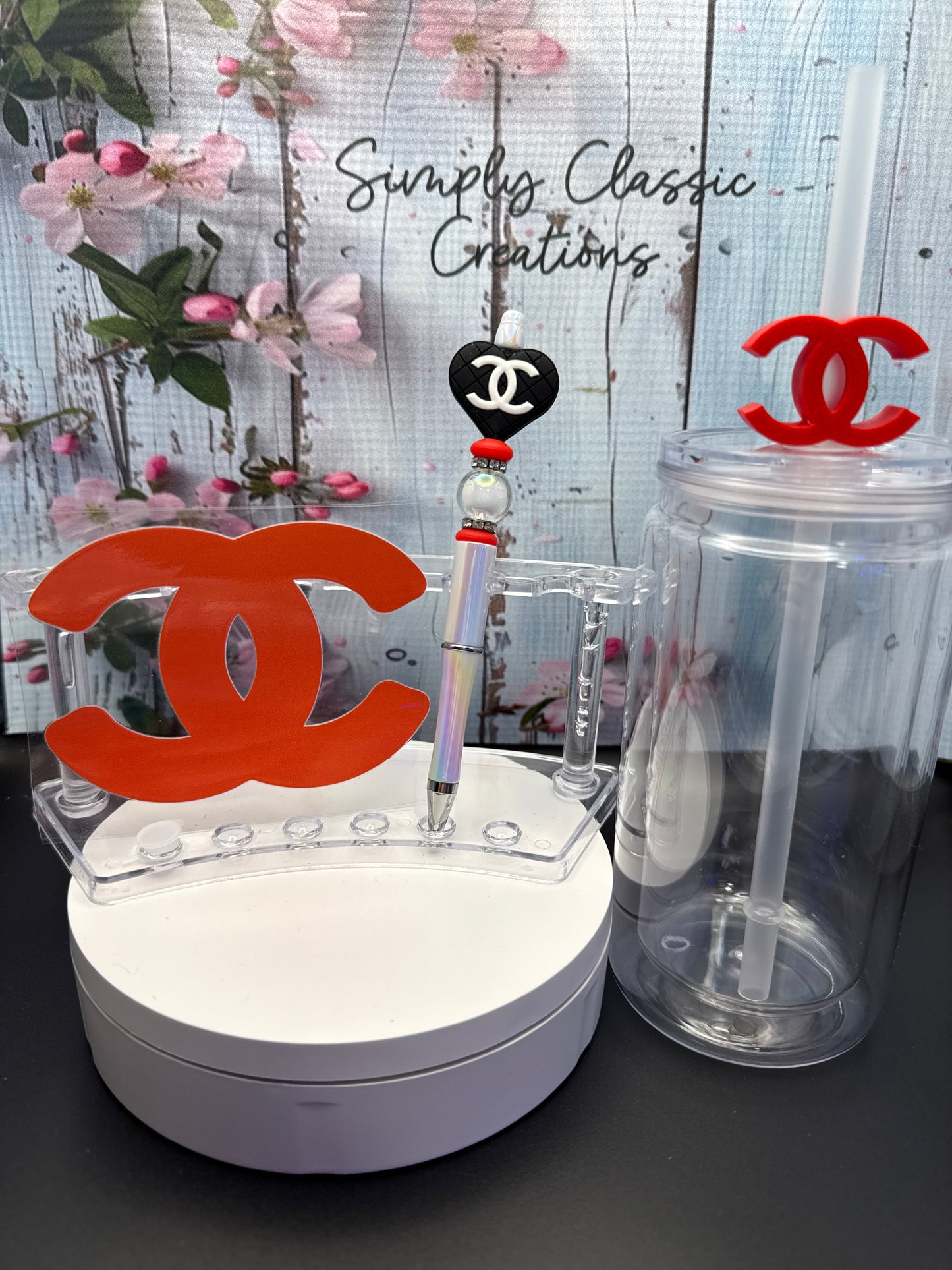 16 oz Acrylic Tumblers with Pen & Keychain Set – Shake, Sip & Show Off!