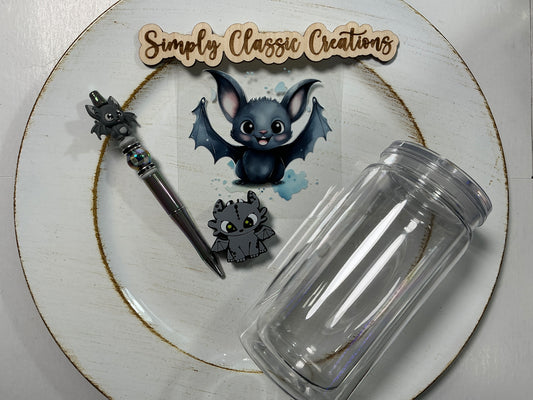 16 oz Acrylic Tumblers with Pen & Keychain Set - How to Train Your Dragon