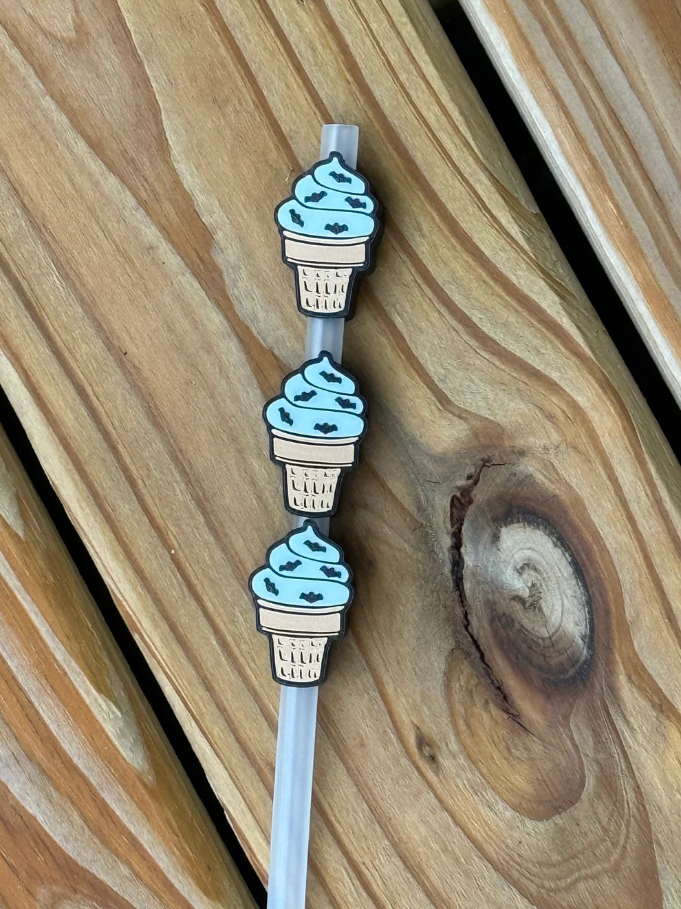 Batty for Ice Cream - 3D Straw Topper