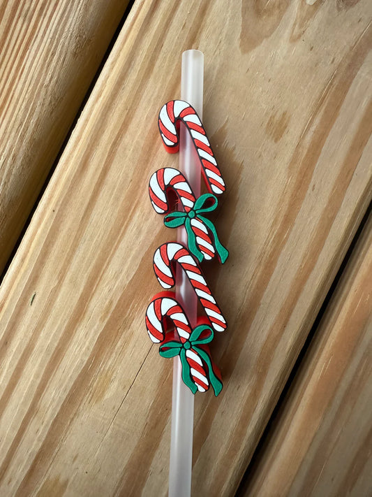 Candy Cane - 3D Straw Topper