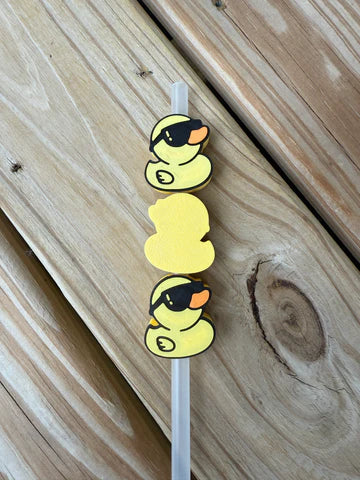 Cool Rubber Ducky - 3D Straw Topper