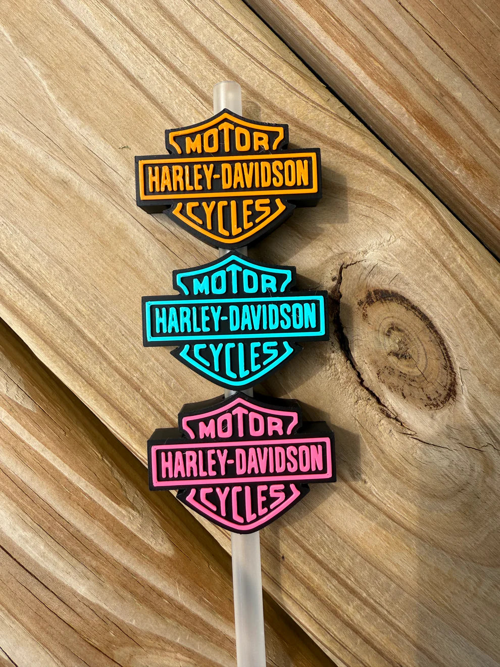 Harley Davidson - 3D Straw Topper