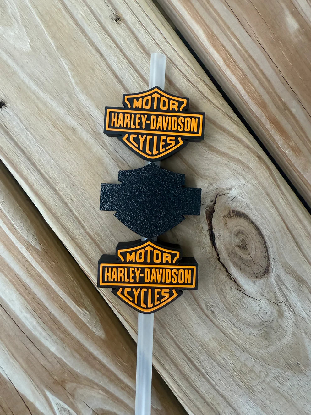 Harley Davidson - 3D Straw Topper