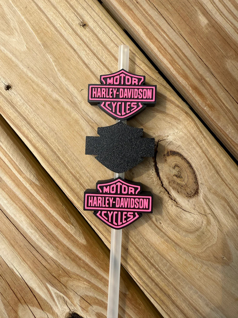 Harley Davidson - 3D Straw Topper