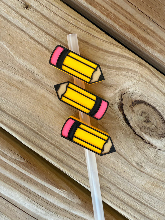 Pencil - 3D Straw Topper